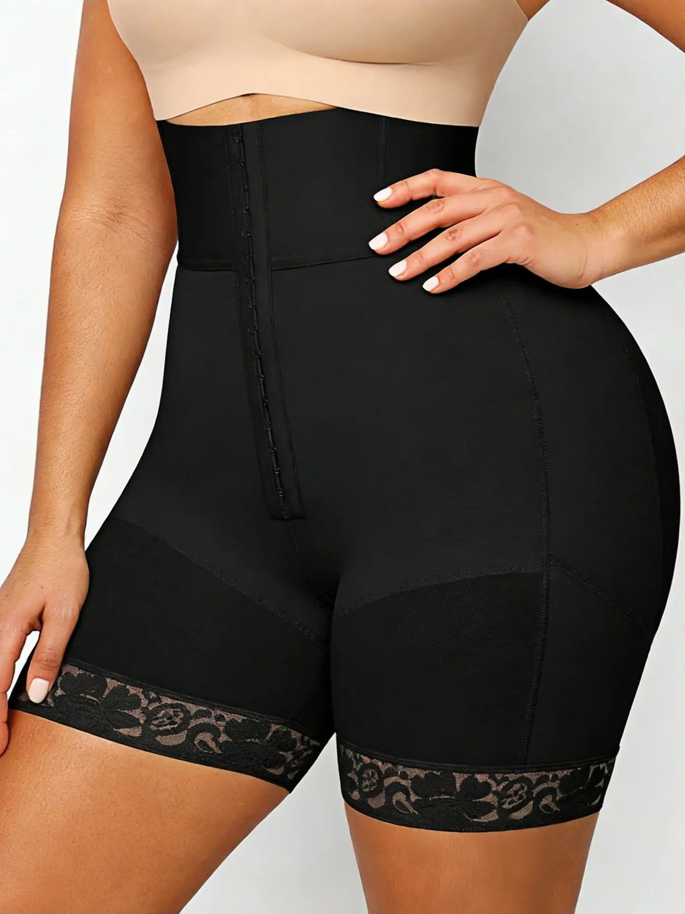 Women's Butt Enhancing Abdomen Smoothing Comfort Fit Shaper Panties, Fajas, Colombian Shapewear, High Waisted Shapers, High Waist Shaping Shorts, Front Adjustable Hook Closure High Bottoms, Ideal for Various Occasions