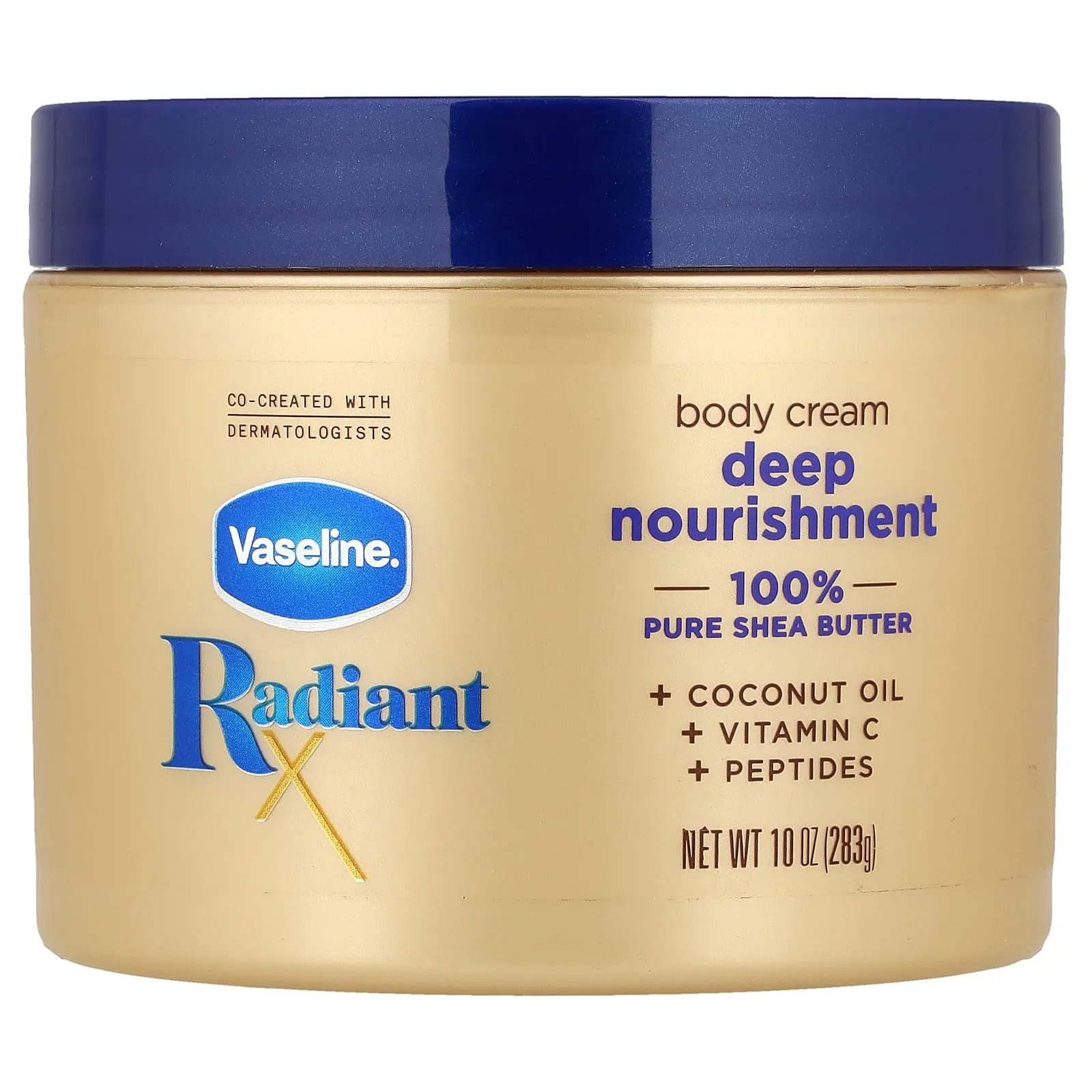 Vaseline RadiantX, Deep Nourishment Body Cream, 10 oz (283 g)