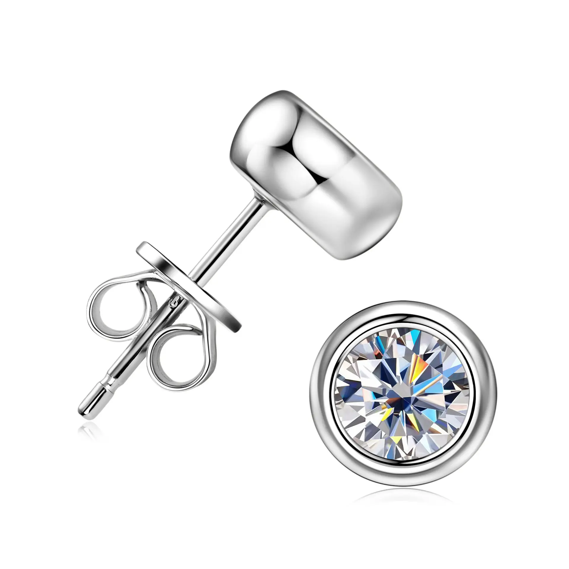 Bubble Earnail [K Platinum] 0.5 Carat