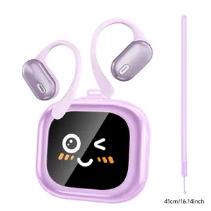 MINISO MS101 OWS wireless Bluetooth headset LED screen HIFI sound quality IPX5 waterproof suitable for sports headset with microphone support for games, travel and office, built-in wireless remote control.