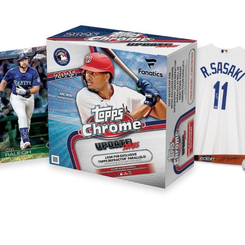 2025 Topps Chrome Updates Baseball Factory Sealed Fanatics Exclusive Mega Box Trading Cards