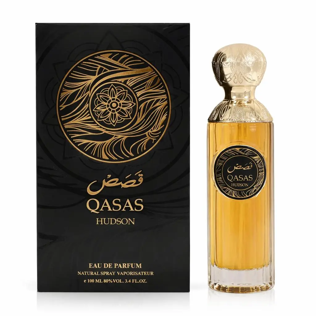 Qasas Hudson Unisex Fragrance for Men & Women 3.4oz/100ml Eau de Parfum, Oriental Scent