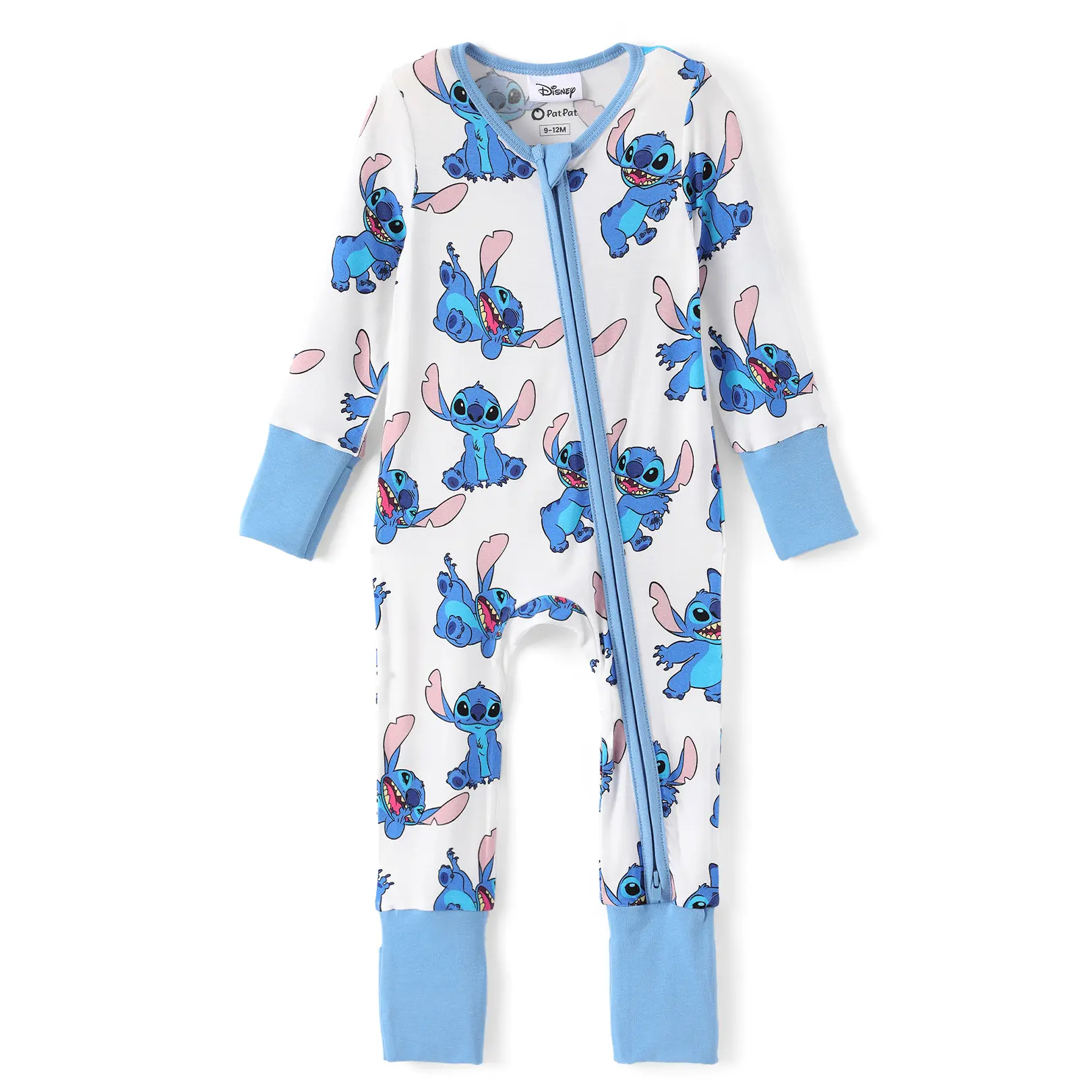 PatPat Disney Bamboo Blend Baby Boys Girls Long Sleeve Footless Rompers Sleep & Play Outfits Winnie The Pooh Minnie Mouse Stitch Simba Cloud-Soft & Gentle on Skin, Baby Shower Soft Breathable Sleepwear