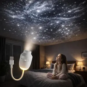 USB Starry Night Light Projection Lamp, LED Ambiance Atmosphere Night Light Projector Light for Home & Parties, Portable Car USB Starry Night Light, Perfect for Decoration