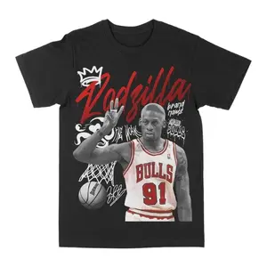 Rodzilla Vintage T-shirt, Basketball 90's Graphic Tee, Game Day Shirt, Unisex Streetwear Tee, cotton crewneck shirt,Trending, All Size, Gift Basketball fans