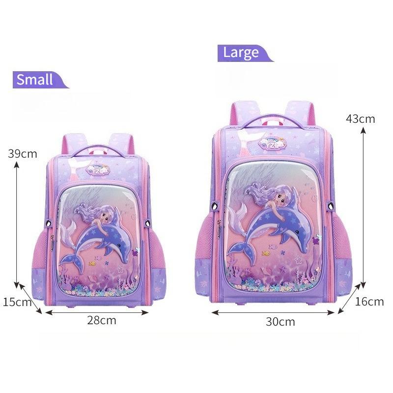1 Piece Fantasy Princess Dinosaur Cartoon Backpack, Comfortable School Backpack, Casual Outdoor Bag, Anime Style School Bag