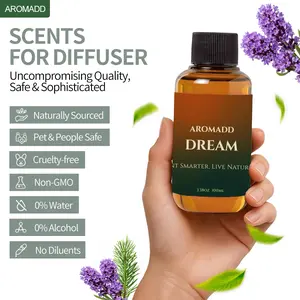 Aromadd Dream Diffuser Oil 100ml - 5-Star Hotel Inspired Aromatherapy Oil for Home & Office Relaxation, Herbal Freshness, Lavender & Camphor, Woody Pine Needles aroma oil