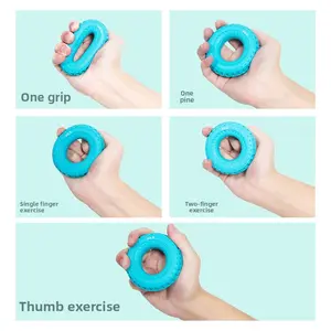 Hand Grip Strengthener for Men & Women, Silicone Grip Ring for Rehabilitation & Hand Strength Training, Finger Exercise to Improve Flexibility