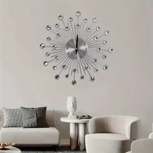 Abstract Starry Sky Design Wall Clock, 1 Piece Modern Style Silent Wall Clock for Home Living Room Bedroom Decoration