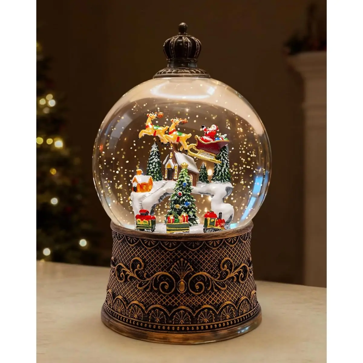 Snowman Flying Deer 114