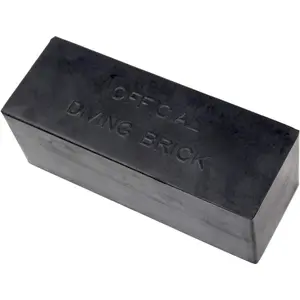 10 lb Rubber Diving Brick Durable Rectangular Water Weight for Lifeguard  and Rescue Practice Pool Strength Exercise Equipment 10 x 4 x 4 Inch Non Slip Grip Design