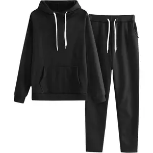 Women’s 2-Piece Sweatsuit Set – Lounge Hoodie Tracksuit with Baggy, Comfortable Sweatpants for Autumn/Winter, Jogging Suit with Pockets