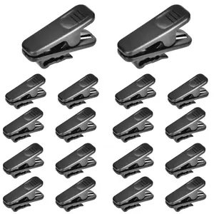 Earphone Wire Clips 20 Pcs Headphone Clip for Shirt Earphone Cable Clip Headphone Mount Cable Clothing Clip for 1.5 Mm Diameter round Wire Sankoly