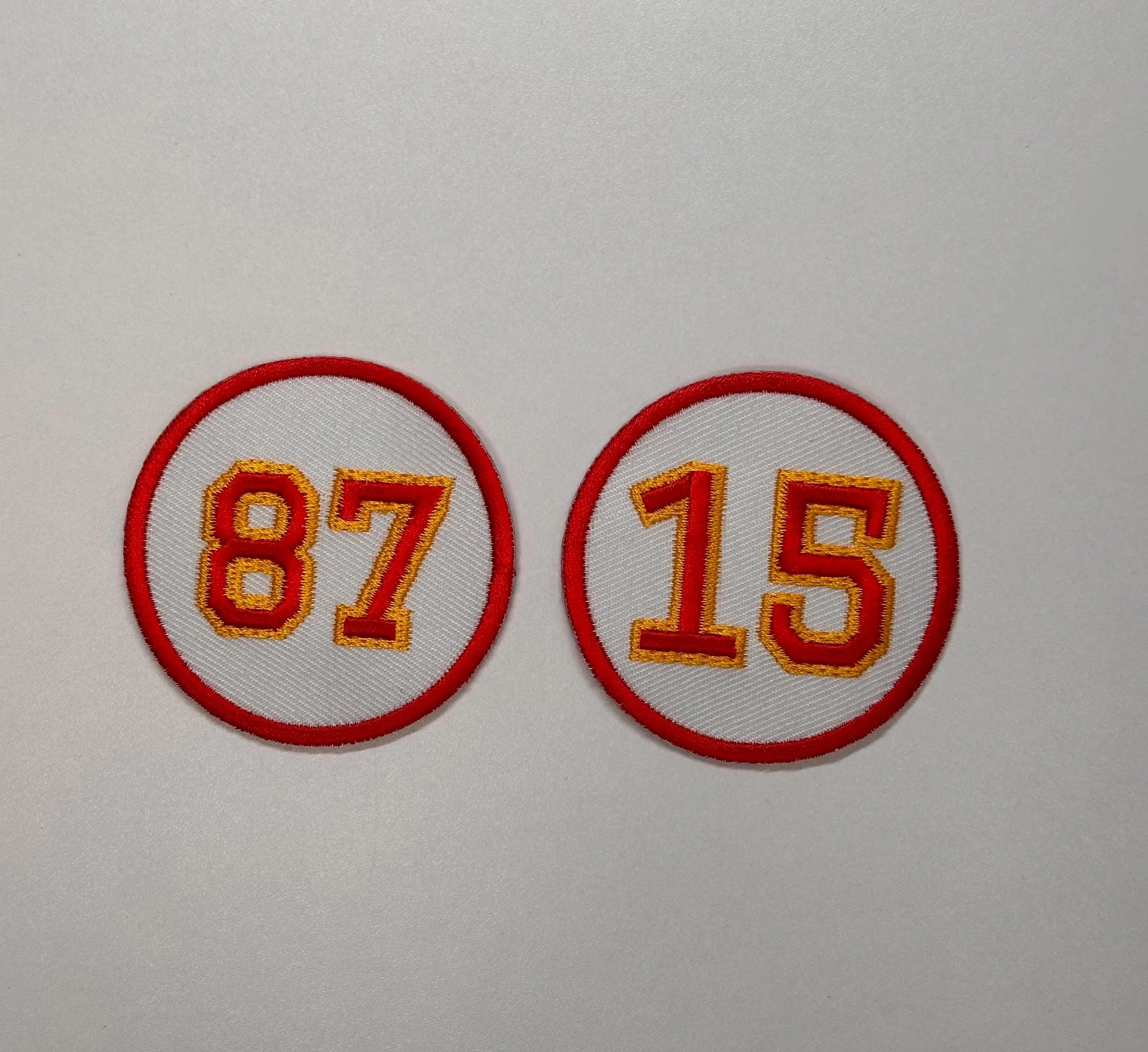 KC Chiefs Player, Taylors Boyfriend patch, Kelce, Mahomes, 87, 15, mahomes patch, kelce patches