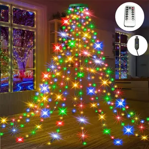 USB Powered LED String Light, 1 Count Outdoor LED Light with Remote Control, Waterproof LED String Light for Indoor & Outdoor Party Decor