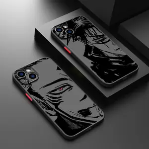 Anime Jujutsu Kaisen Gojo Phone Case For iPhone 15 14 13 12 11 Pro Max mini XS XR X 8 7 6 Plus SE TPU Frosted Translucent Cover