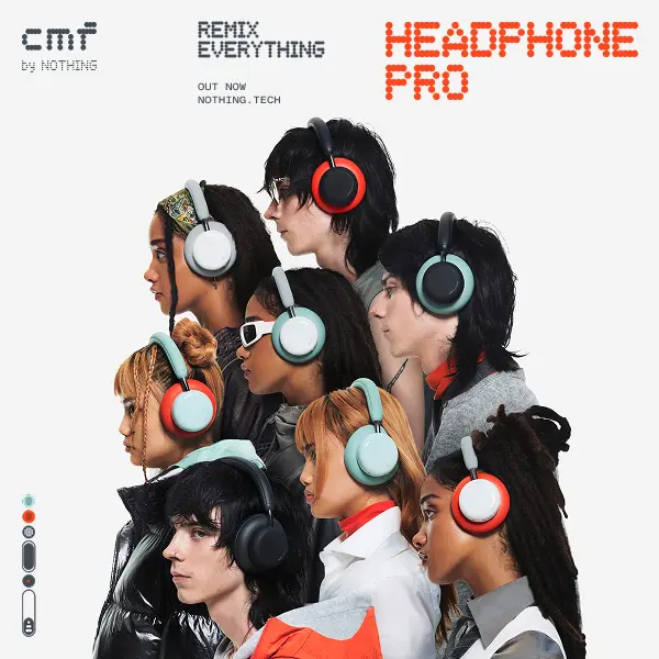 CMF Headphone Pro Wireless Modular Over-Ear Headphones with ANC