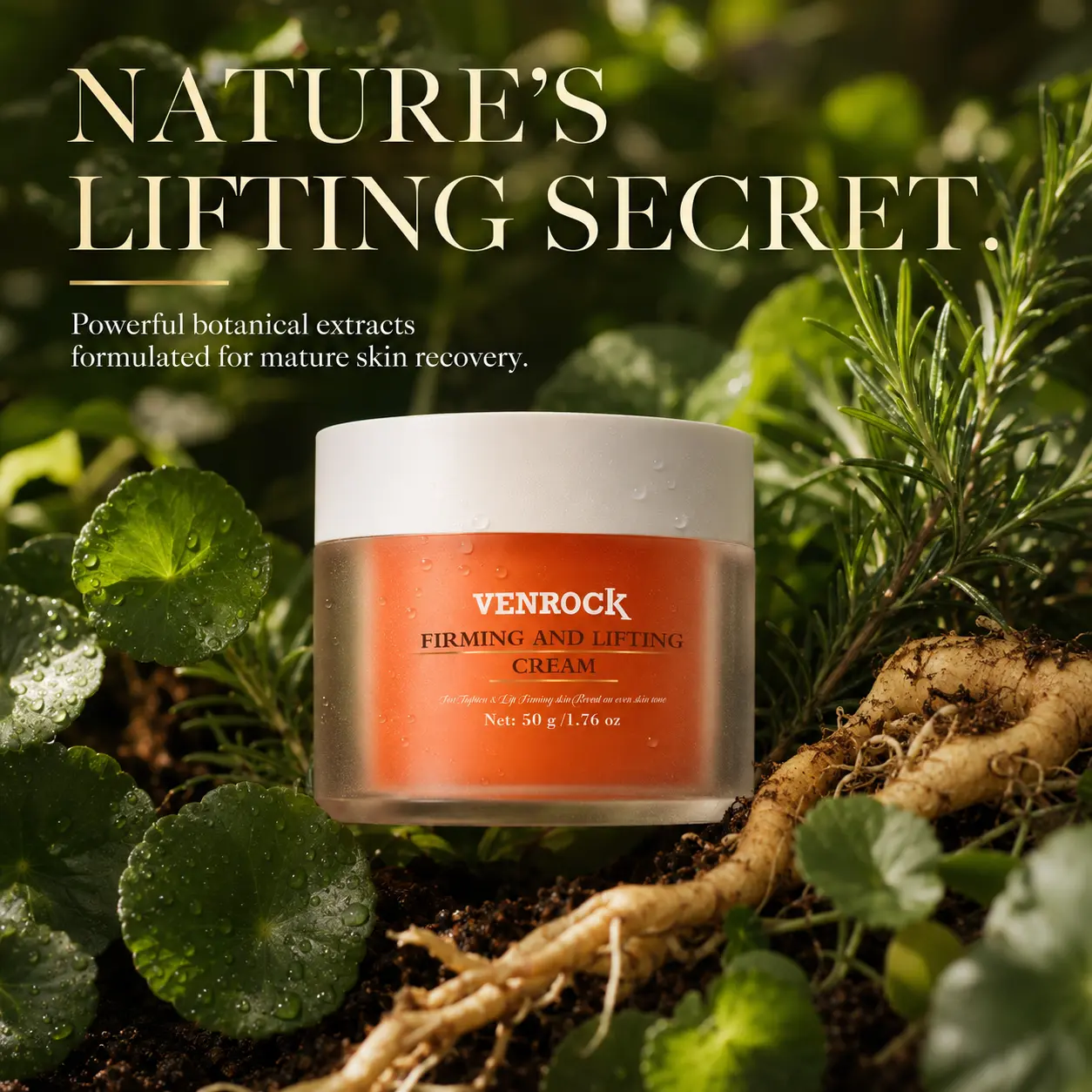 33 VENROCK facial wrinkle cream, which firms the face and neck skin, is also a moisturizing cream and a unisex neck cream
