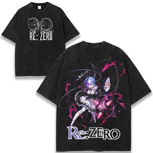 Re:Zero Season 4 Subaru, Emilia, Rem & Ram Anime Shirt – Manga Graphic Tee for Men, Showcasing Iconic Characters, Emotional Journeys, Powerful Bonds & Fantasy World Presence, Premium 230gsm Cotton Streetwear Essential for True Anime Fans