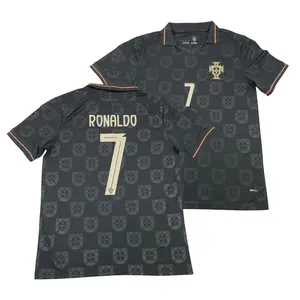 2025 Portugal Special Edition Short Sleeve 7# Cristiano Ronaldo Soccer Jersey White Football Jersey Quick Drying