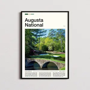 Augusta National Golf Course Print, Augusta National Poster, Augusta National Wall Art, Golf Prints, Golf Gifts - Unframed Poster Wall Art Decor Gift
