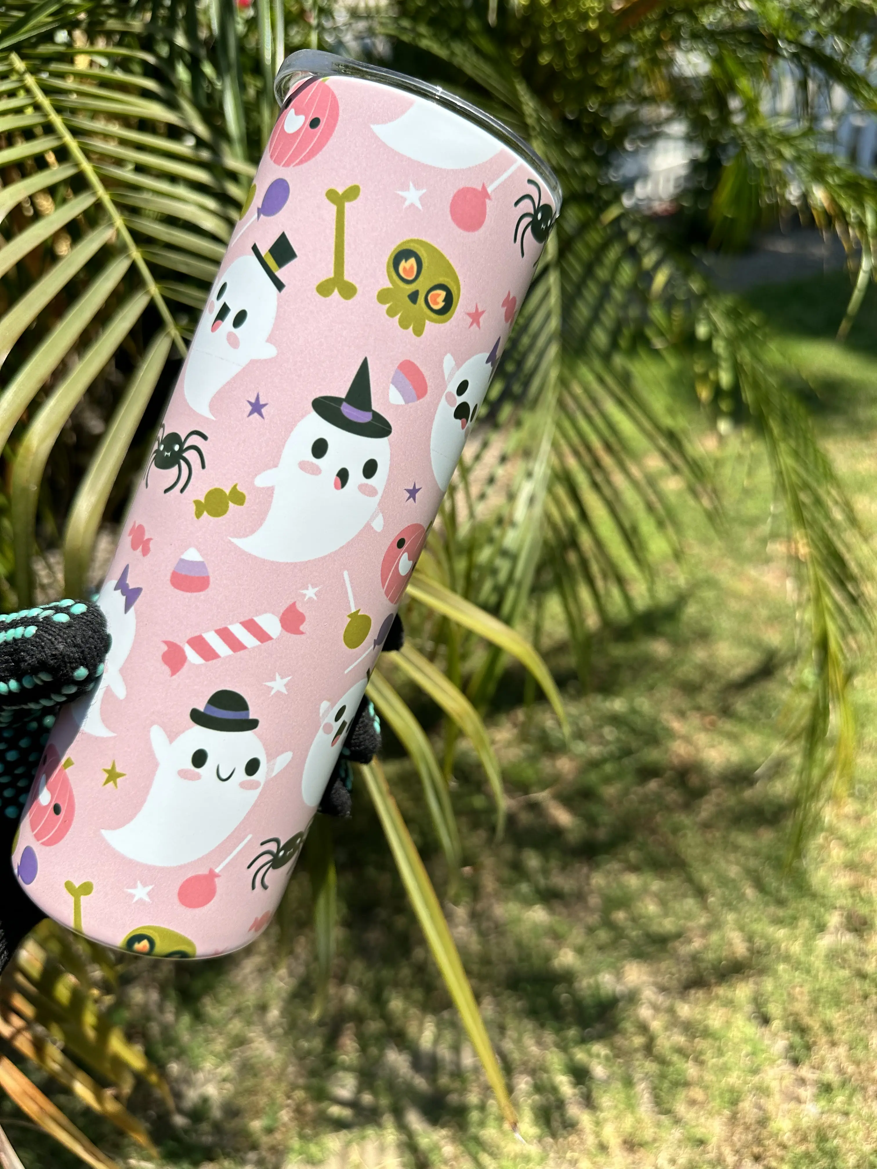 Pinky Ghost Tumbler Cup (OOPSIE) Matte Finish - T608
