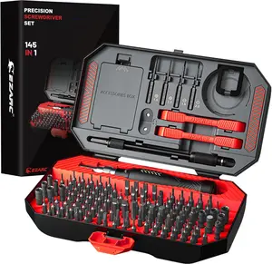 EZARC 145 in 1 Precision Screwdriver Set Magnetic Laptop Screwdrivers Repair Kit pocket screwdriver Tool Box, FathersDayGift