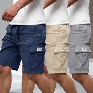 Men’s 3-Pack Summer Active Cargo Shorts, Loose Fit, Lightweight, Breathable, Knee-Length, Plus Size Casual Athleisure Bottoms for Running, Outdoor Activities