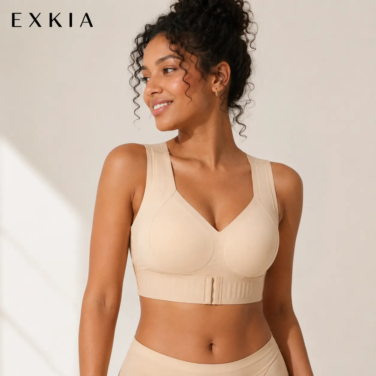 Posture Corrector Bra for Women, Soft Wireless Sportswear with Moulded Cups for Yoga, Gym, and Daily Training