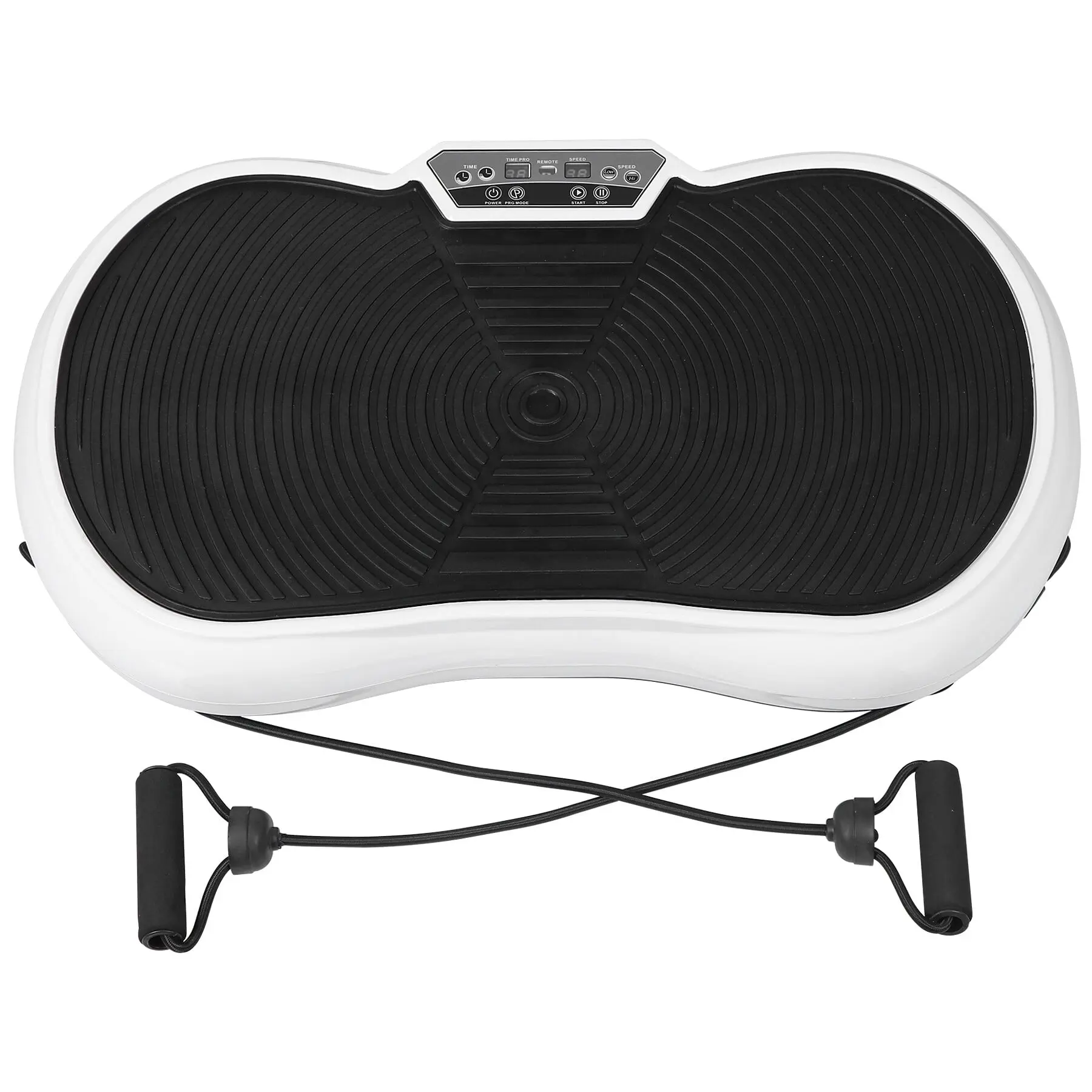 Zeny White Motorized Vibration Plate Exercise Machine - Home Fitness Equipment, Multi-Exercise Vibration Trainer with 1-99 Adjustable Speed, Bluetooth Connectivity, Motorized Vibration Trainers