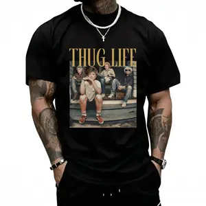 Cotton Short Sleeve T-Shirt The Golden Girls Thug Life Shirt, The Golden Girls Lover Gift Streetwear Graphic Tee Cotton Summer, mother's day gift, mother's day gifts. Casual Top Comfort