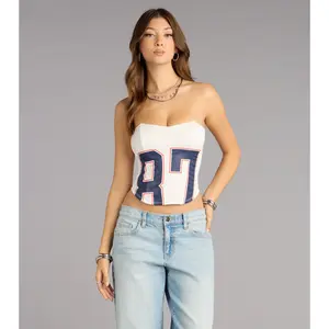 Game On Jersey 87 Corset Top
