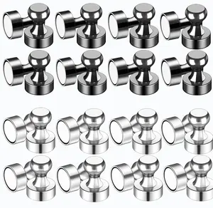 Black Matte Fridge Magnets Refrigerator Whiteboard Small Strong Magnet for Office Kitchen Classroom Decorative Locker Set with Corrosion Protection and Easy Grip Combo Pack Storage