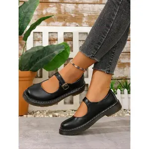 Ladies' round-toe Mary Jane shoes, literary and retro, suitable for daily commuting, school classes, light outings during holidays, and afternoon tea with best friends. They add a sweet and nostalgic atmosphere to your outfits.