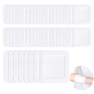 Disposable Non-woven Wound Care Dressing, 20pcs Waterproof Breathable Adhesive Dressings, Sports Tapes, Bandage for Large Cuts and Chest, Medical Accessories