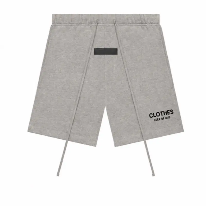 Men’s casual drawstring Dark oatmeal shorts