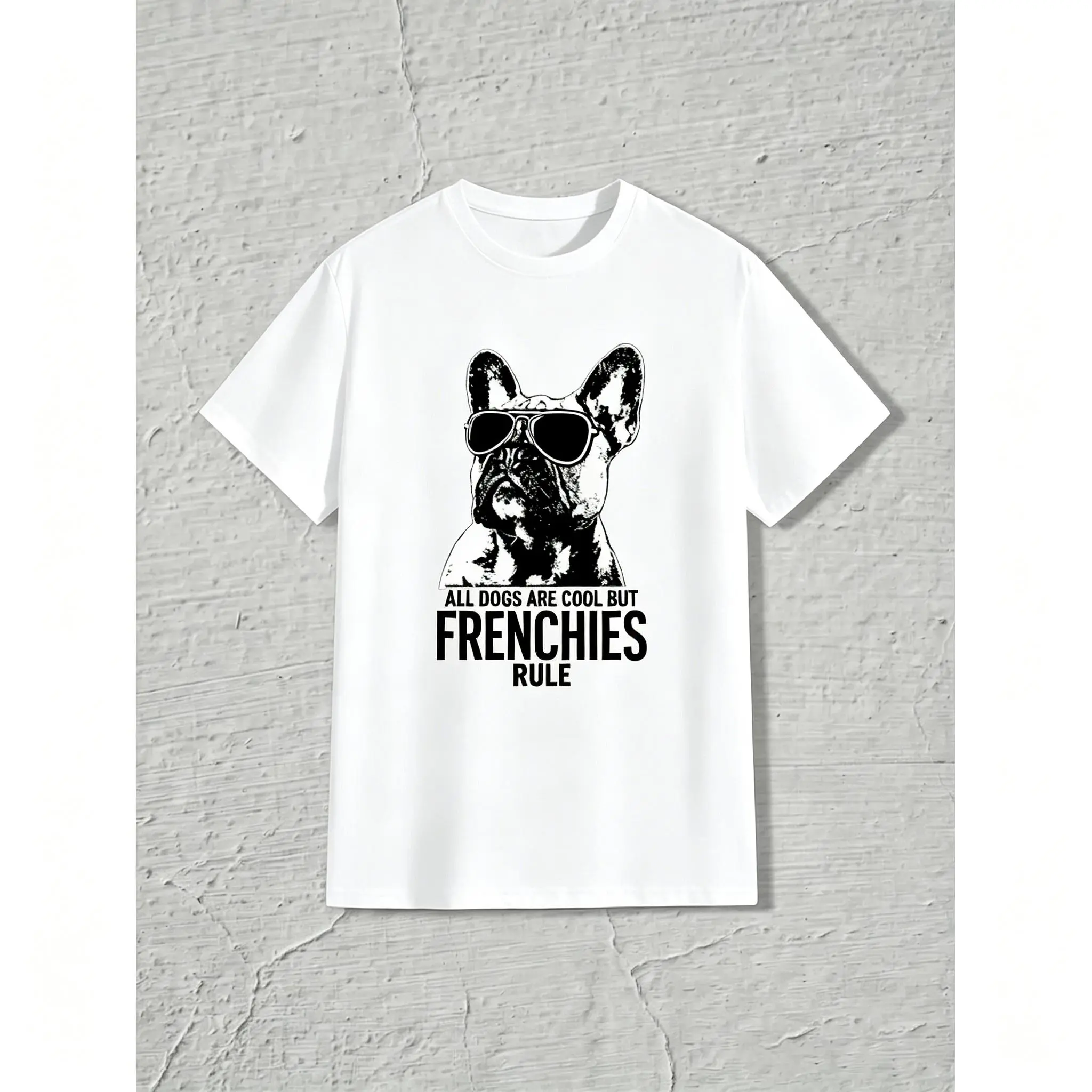 Glossy Black French Bulldog Graphic Print Men Relaxed Fit Short Sleeve Pocket Tee Pajama Set, Soft Cozy Summer Holiday Loungewear Trend, Breathable Seasonal Sleepwear Outfit, Great for indoor relaxing at home, casual daily wear and warm summer vacation