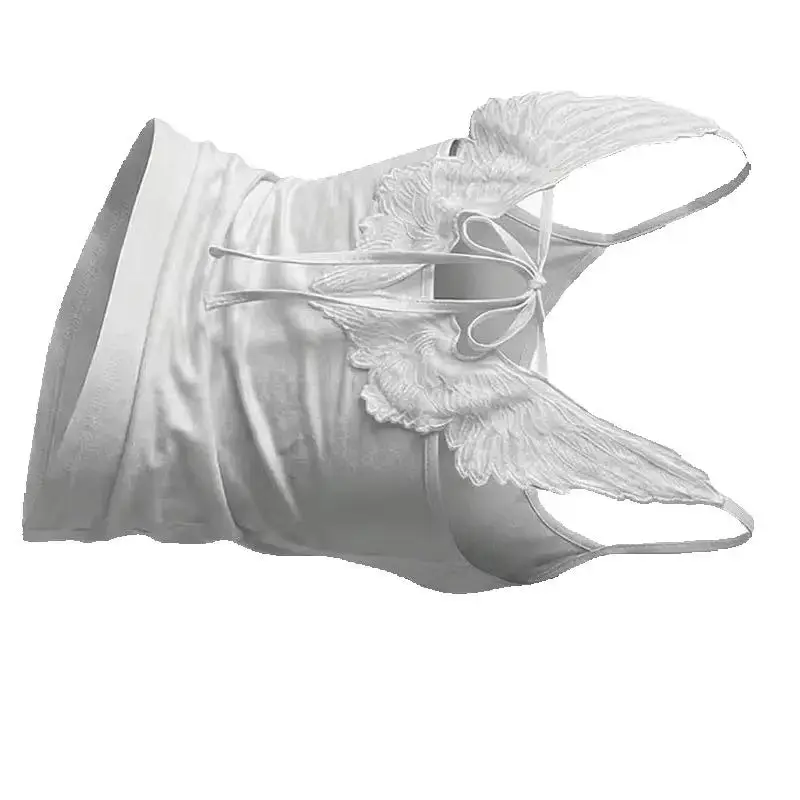 Angel Wings Embroidered Vest