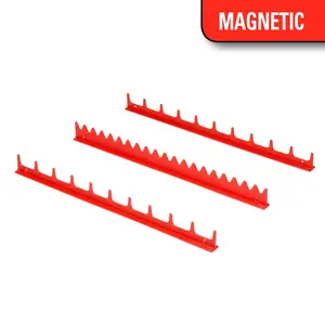 20 Tool Screwdriver Rail Set w/Magnet - Red 6010M