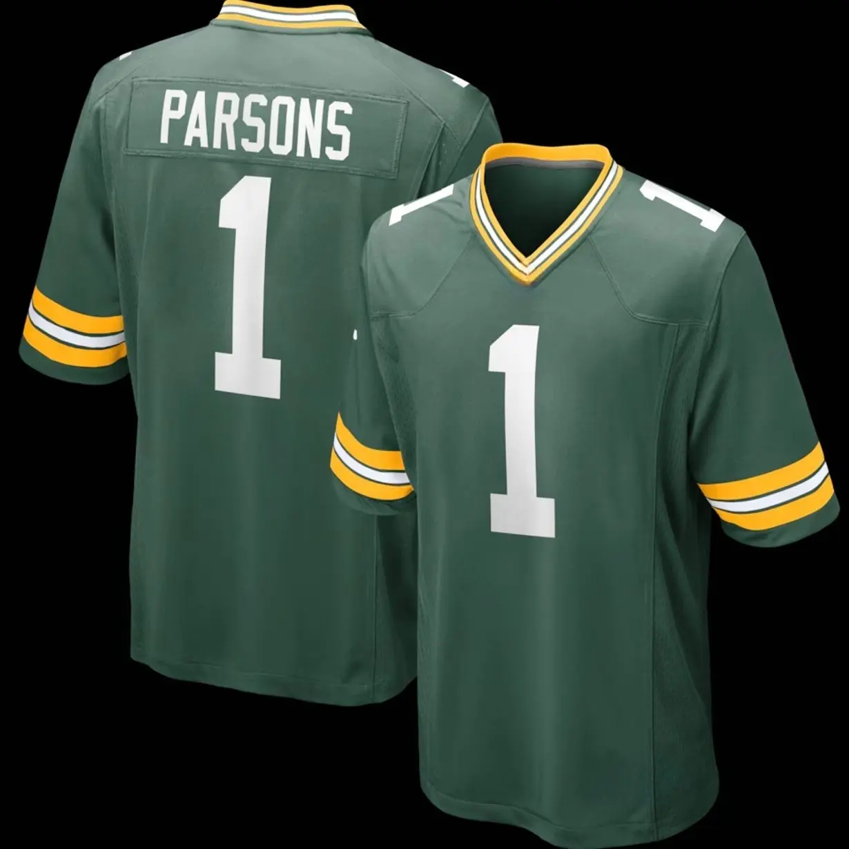 Unisex Football inspired by Parsons 1 Green Bay Game Player Jersey - Green