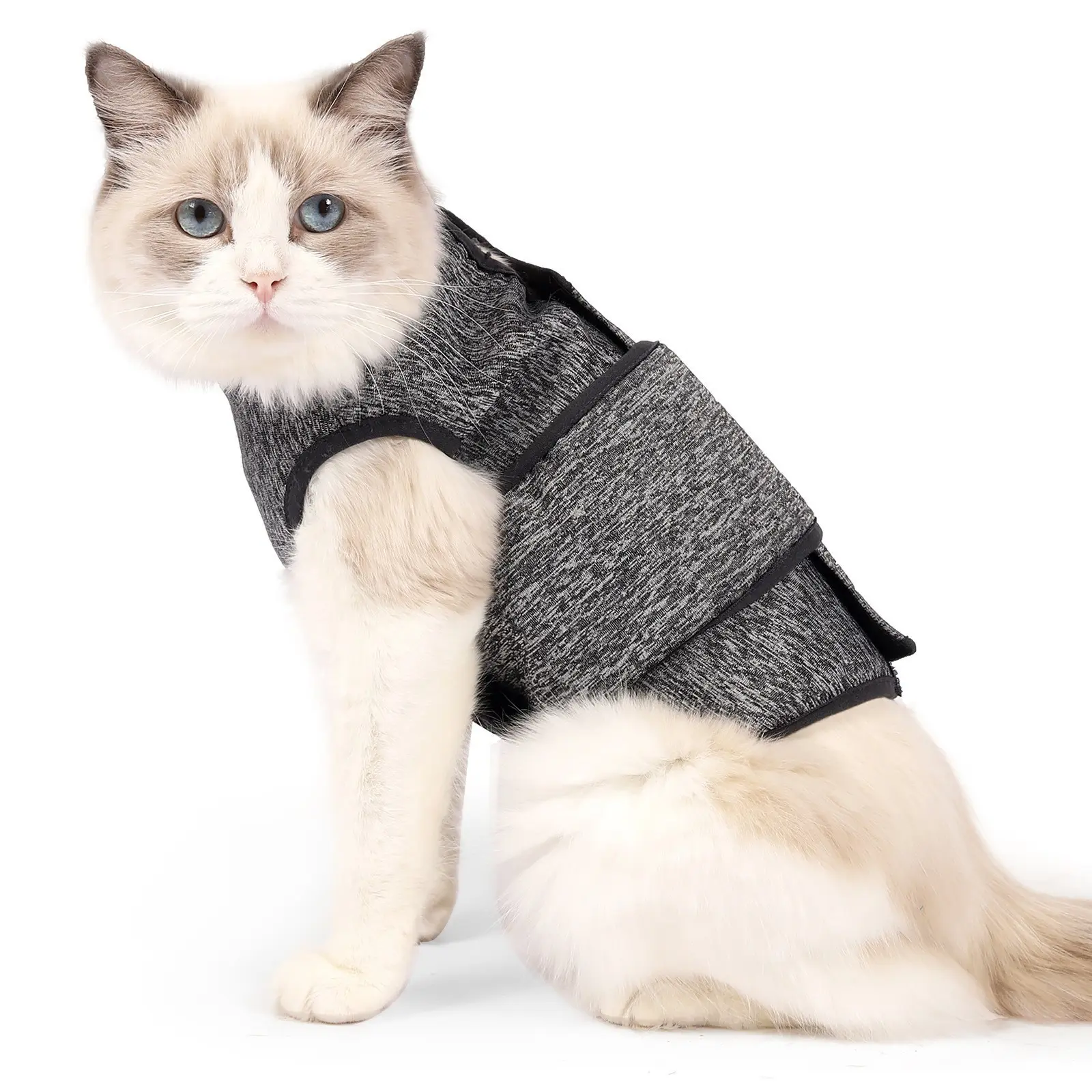 Cat Anxiety Jacket, Anxiety Vest for Cats, Kittens, Cat Anti Anxiety Vest, Shirt for Cat, Cats Calming Wrap Vet Recommended Calming Solution Vest for Fireworks, Travel, Separation, Clothing