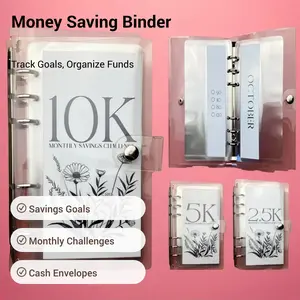 【Father's Day Gift】12 Month Money Saving Challenge Binder, Money Saving Budget Binder with Cash Envelopes, Savings Challenges Book For New year Gifts, Savings Challenge Planner
