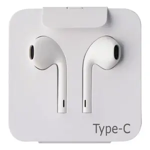 Type-C USB-C EarPods for iPhone 15/Plus/Pro/Max 16/Plus/Pro/Max & Android Phones High-Quality Audio Earphones