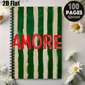 1 Pack Spiral Coil Notebook 5.7x8.26 Inch, Durable Binding, Ideal for Camping Journal, Travel Diary, RV Outdoor Adventure Log, Perfect Gift for Outdoor Enthusiasts on Christmas, Birthday, Travel Season [2D] Flat