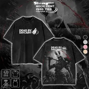 Dead by Daylight The Huntress Graphic T-shirt Horror Game Crewneck Sweatshirt Hoodie Tank Top Streetwear 100% Premium Cotton Fabric Apparel Oversized Indie Horror Gaming Fan Gift Heavyweight Aesthetic Washed Print Unisex Top Dark Design