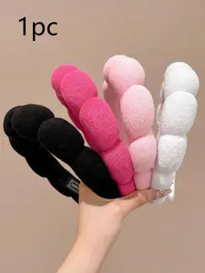 1pc women's cloud shaped headband, simple and cute headband, hair compression and washing headband, makeup, shower, bath hair compression headband, home good item, daily casual hair accessories