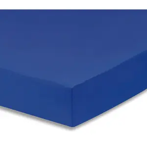 Royal Blue Fitted Crib Sheet