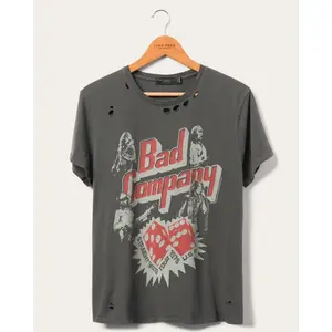 Bad Company Straight Shooter Tour Vintage Destroy Tee