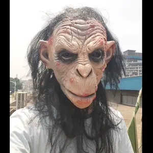 Halloween Gorilla Man Mask | Scary & Hilarious Costume Accessory for Haunted House & Dance Party