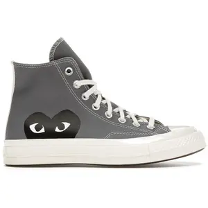 Converse Unisex Chuck Taylor All Star 70 Hi Comme des Garcons PLAY Grey, from StockX